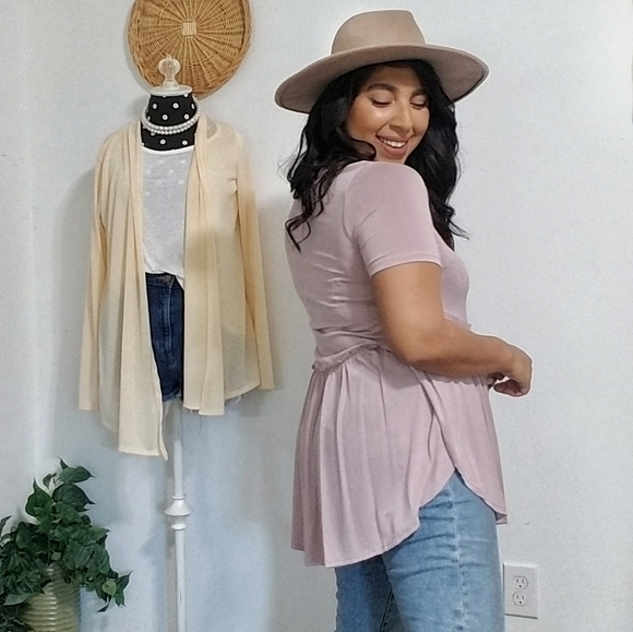 LILAC PURPLE TUNIC TOP - Picture 8 of 8